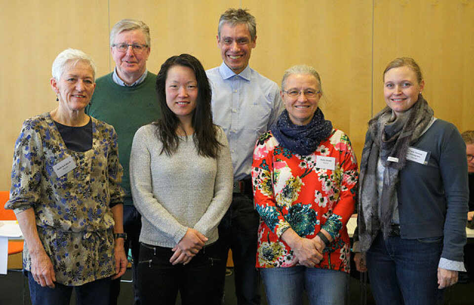 Årets styre i Kondis, minus Bjørn Skotte som var forhindret fra å være til stede på årets Landsmøte. Fra venstre: Bodil Brå Alsvik, Finn Olsen, Solfrid Haugen, Tim Bennett, Helene Roald og Tone Yvonne Killengreen. Foto: Per Inge Østmoen Årets styre i Kondis, minus Bjørn Skotte som var forhindret fra å være til stede på årets Landsmøte. Fra venstre: Bodil Brå Alsvik, Finn Olsen, Solfrid Haugen, Tim Bennett, Helene Roald og Tone Yvonne Killengreen. Foto: Per Inge Østmoen
