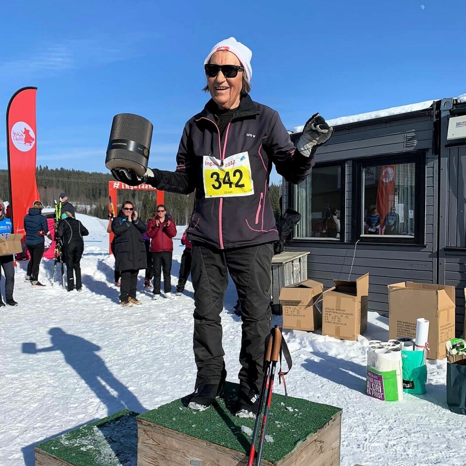 250 damer fant tilbake til Ingalåmi etter to års pause Kari Avlund 88 år.jpg