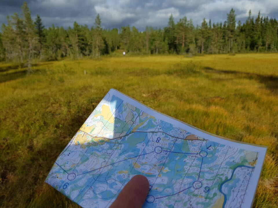 Bedrift o-løp i diffuse myrer i Vangsåsen Ei av de bløte myrene som noen måtte over.jpg