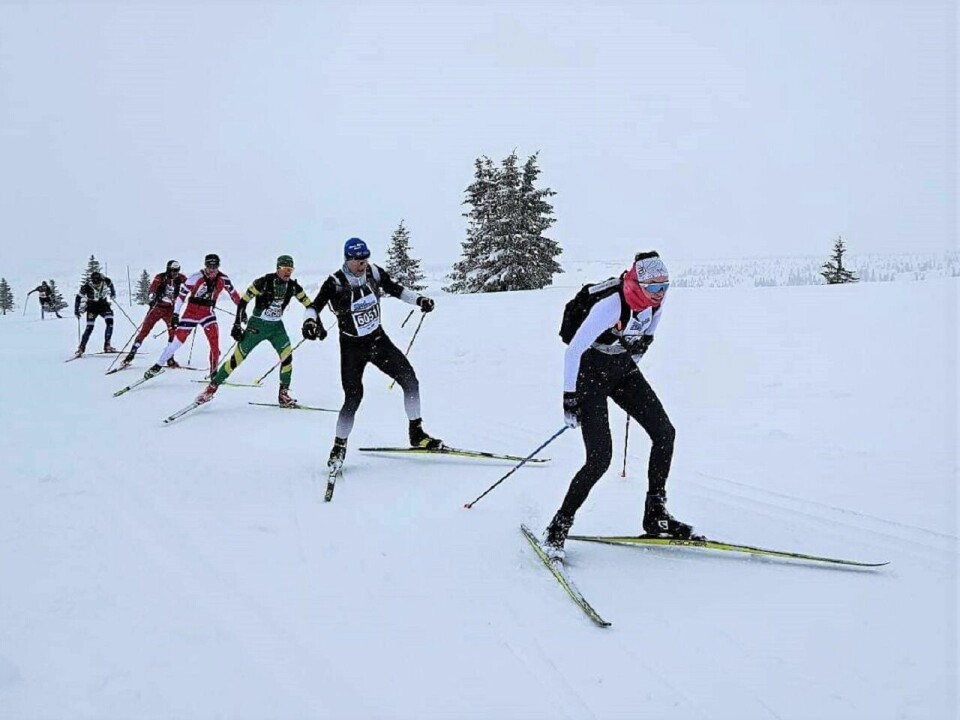 En av de tøffeste Lillehammer Troll Ski Maraton i nysnø og vind Vinner 95 km fristil kvinner.jpg