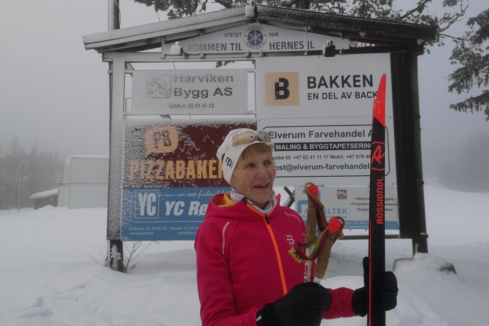 Marie Lovise Svevad på hjemmebane på Varden skistadion i Hernes. (Foto: Rolf Bakken) Marie Lovise Svevad på hjemmebane på Varden skistadion i Hernes. (Foto: Rolf Bakken)