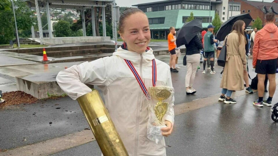 Eira Rapp tok i fjor sitt første napp i Artillerioberstens Vandrepokal i 2024. (Foto: arrangøren) Eira Rapp tok i fjor sitt første napp i Artillerioberstens Vandrepokal i 2024. (Foto: arrangøren)