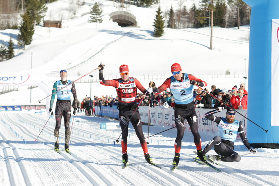Se eliten og andre profiler i mål på Birkebeineren skistadion Målfoto menn elite.jpg