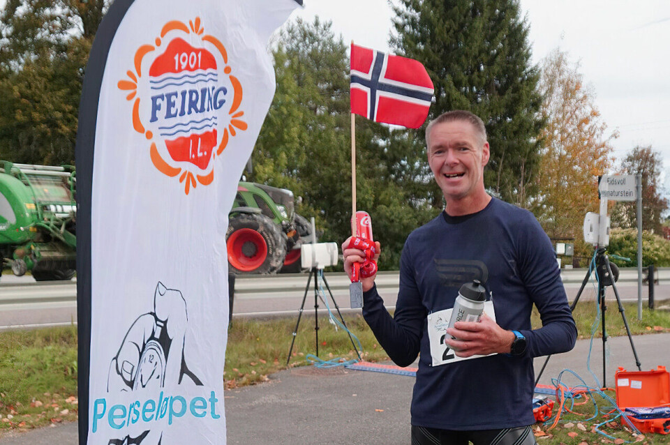 Ole Kristian Sørland satte norsk rekord under Perseløpet 8. oktober 2023. (Foto: Perseløpet) Ole Kristian Sørland satte norsk rekord under Perseløpet 8. oktober 2023. (Foto: Perseløpet)