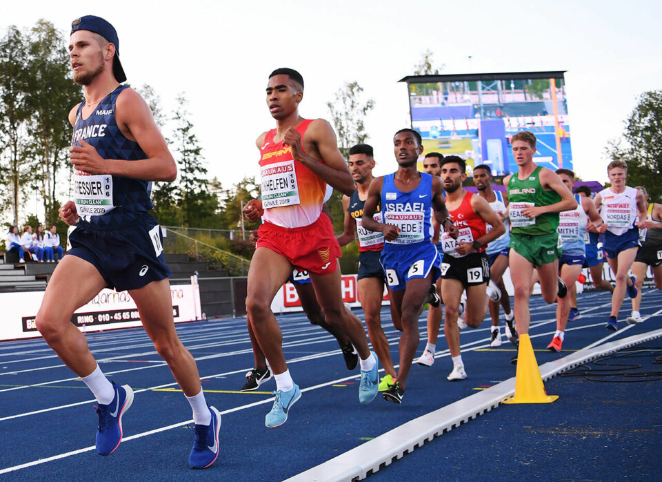 Mannen til venstre, franske Jimmy Gressier, vant, mens mannen til høyre, norske Narve Gilje Nordås, kom på en overbevisende sjetteplass. (Foto: European Athletics via Getty Images) Mannen til venstre, franske Jimmy Gressier, vant, mens mannen til høyre, norske Narve Gilje Nordås, kom på en overbevisende sjetteplass. (Foto: European Athletics via Getty Images)
