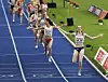 Laura Muir jubla for sitt første EM-gull i et utendørsmesterskap. (Foto: Bjørn Johannessen)