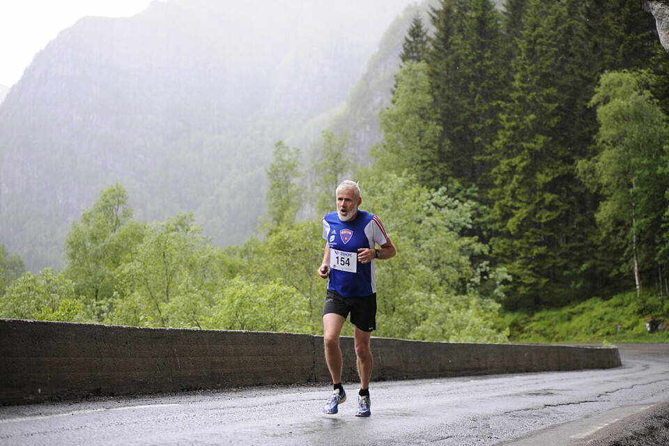 Nils Tore Sæterdal er i godt driv oppover Bergsdalen. (Alle foto: Arne Dag Myking) Nils Tore Sæterdal er i godt driv oppover Bergsdalen. (Alle foto: Arne Dag Myking)