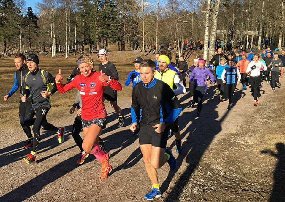 142 deltagere da Sognsvann Rundt Medsols sesongåpnet i sol Meike_Espen_Siri_Foto2_640_Torbjoern_Eika.jpg