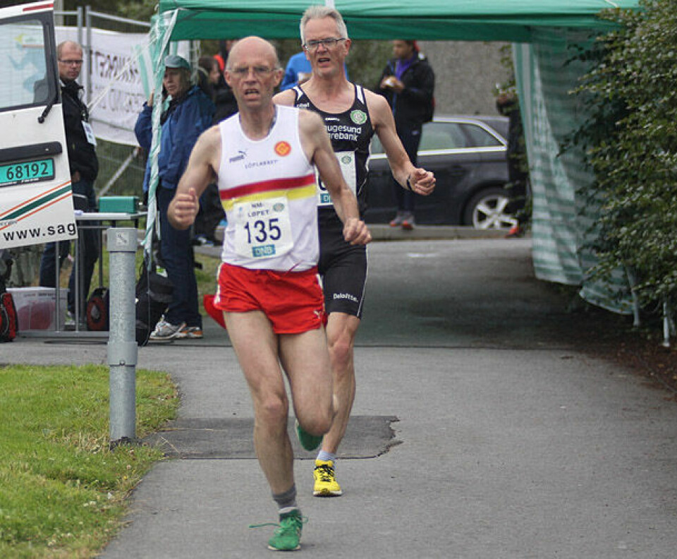 NM-løpet - Adressa slo NRK på 5 km i Haugesund NM_lopet_runde1_2_teten_Bjarte.jpg
