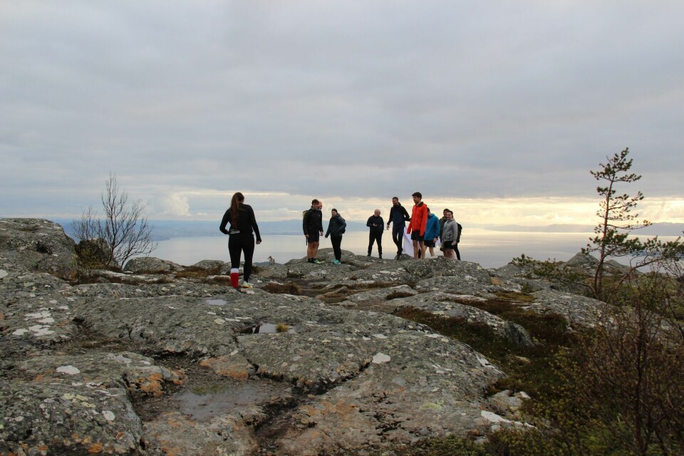 Med storslått utsyn over Trondheimsfjorden etter unnagjort opptur. (Foto: Anita Fløan) Med storslått utsyn over Trondheimsfjorden etter unnagjort opptur. (Foto: Anita Fløan)