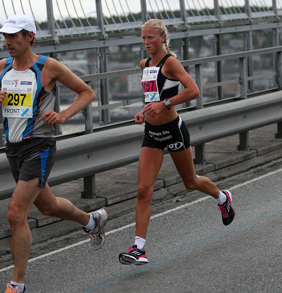 Marthe K. Myhre løp på 2.45.13 i Tromsø