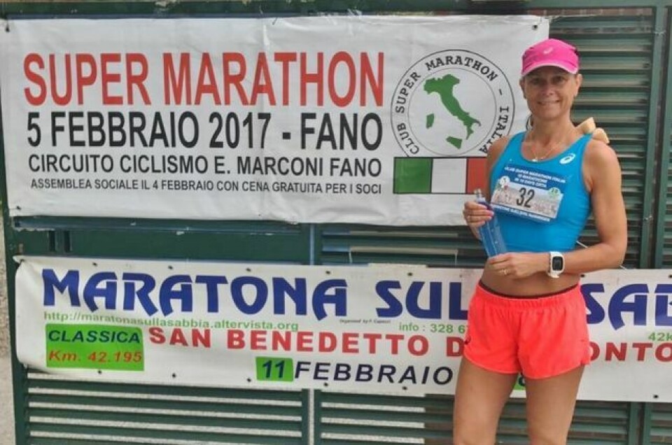 Kristine Rønningen vant 'Orta 10 in 10' Kristine Gjelsvik Rønningen er i gang med sin største løpsutfordring til nå. (Foto: Privat)