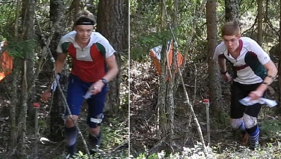 Sekundstrid mellom Eskil Frøisland Vang OL og Sander Tonjer Fingarsen Elverum OK. (Foto: Stein Arne Negård) Sekundstrid mellom Eskil Frøisland Vang OL og Sander Tonjer Fingarsen Elverum OK. (Foto: Stein Arne Negård)