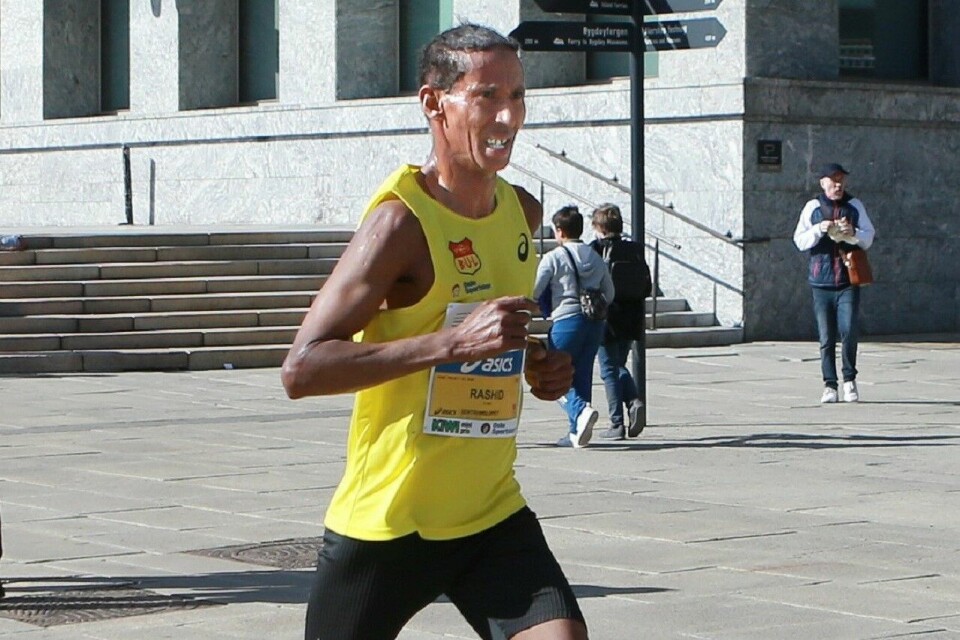 Rashid Handule fra BUL sto for det suverent beste veteranresultatet for menn i Sentrumsløpet og var helt overlegen i klasse 55-59 år. (Foto: Kjell Vigestad) Rashid Handule fra BUL sto for det suverent beste veteranresultatet for menn i Sentrumsløpet og var helt overlegen i klasse 55-59 år. (Foto: Kjell Vigestad)