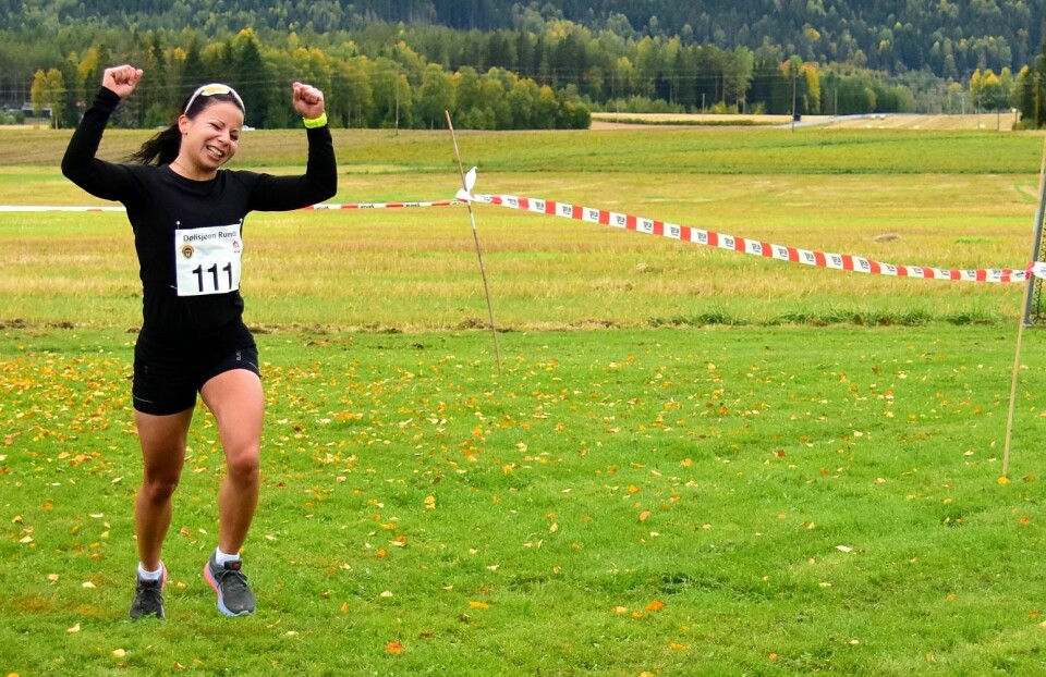 Nok en fin dag med den 45. Dølisjøen Rundt vinner l¢p 12 km Cathrine Andersen.jpg