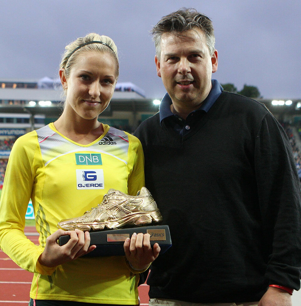 Karoline fikk sin 7. gullsko på Bislett Gullsko_Karoline_Groevdal_Magne_Wesche_A20G5754