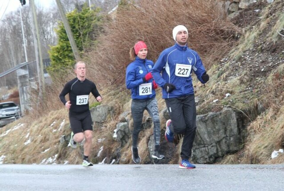 Debutant fra Vågsøy vant 10 km i Ålesund Trine_Pilskog_1km