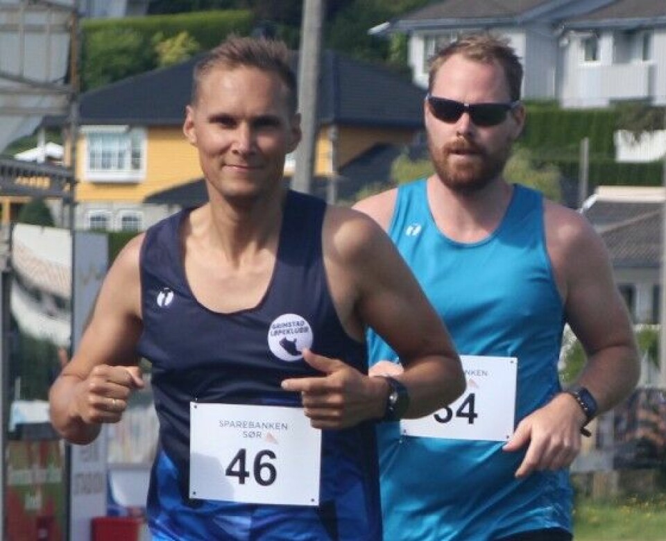 29 løp 5.000 og 10.000 m i løbestævnet på Fevik IMG_4260redNorvaldA.jpg
