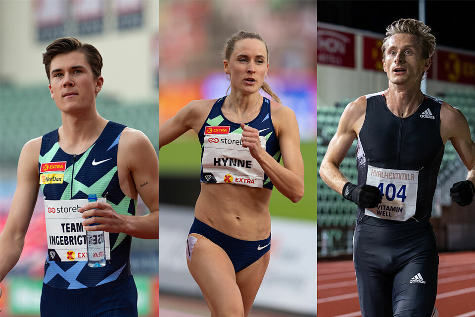 Jakob Ingebrigtsen, Hedda Hynne og Ferdinand Kvan Edman skal løpe 1500 og 800 meter under innendørs-VM. (Alle foto: Samuel Hafsahl) Jakob Ingebrigtsen, Hedda Hynne og Ferdinand Kvan Edman skal løpe 1500 og 800 meter under innendørs-VM. (Alle foto: Samuel Hafsahl)