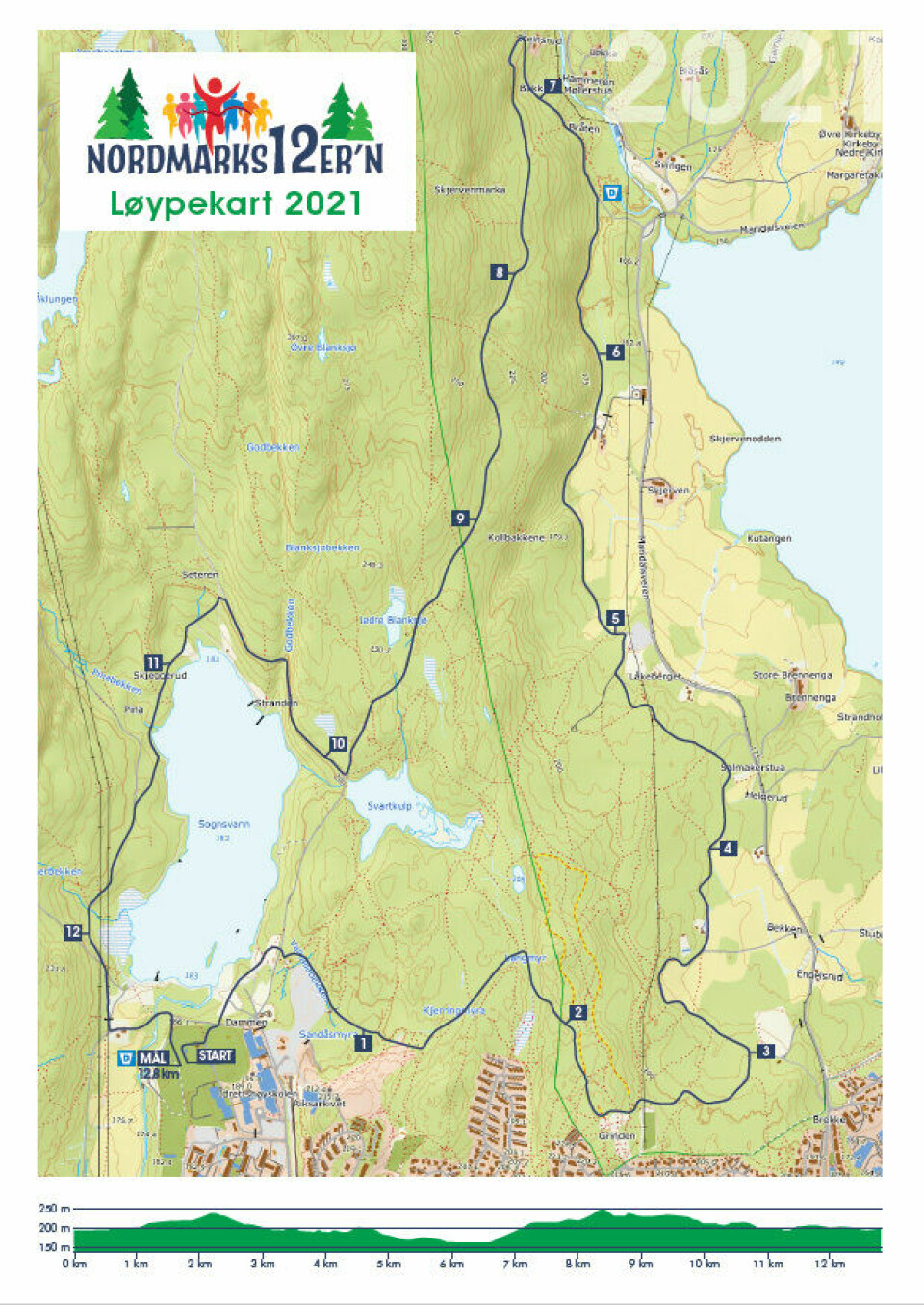 Lyn arrangerer Nordmarks12’ern lørdag 19. juni nordmarks12ern-loypekart.jpg