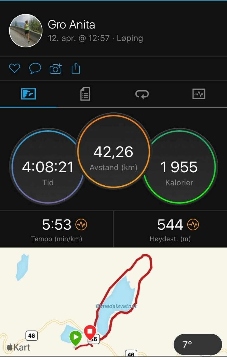Se hvem som har løpt Kondis virtuelle maraton- og ultraløp i april Gro_Anita_Imsland_GPS.jpg