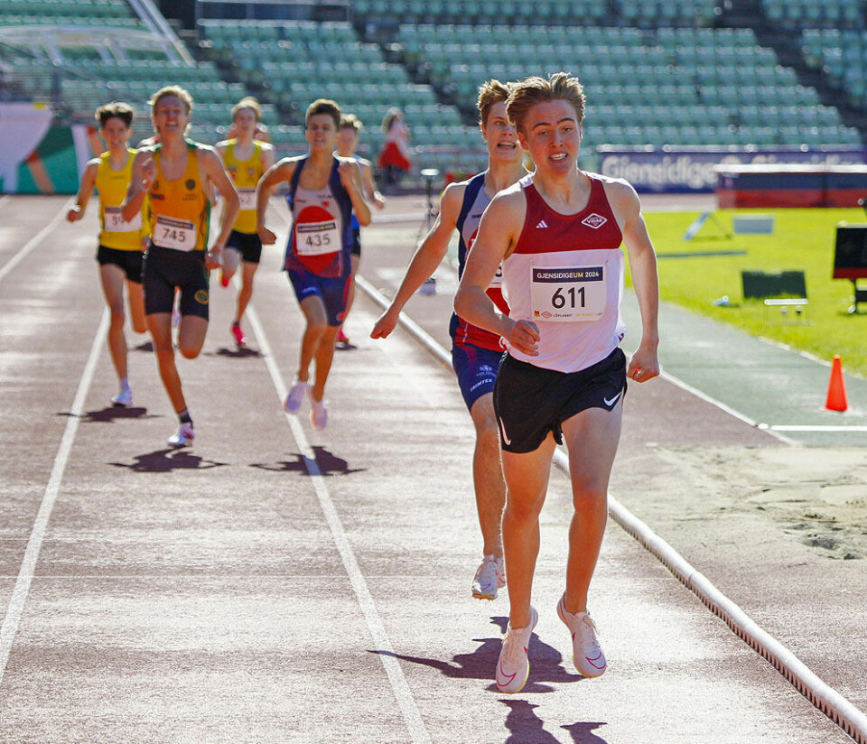 Lars Johansson Hauge ble ungdomsmester på 800 meter i G-17 Målduellen