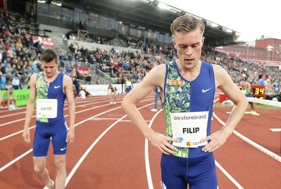 Verken Filip eller Jakob Ingebrigtsen fikk det helt til på Drømmemilen som avslutta Bislett Games. (Foto: Bjørn Johannessen) Verken Filip eller Jakob Ingebrigtsen fikk det helt til på Drømmemilen som avslutta Bislett Games. (Foto: Bjørn Johannessen)