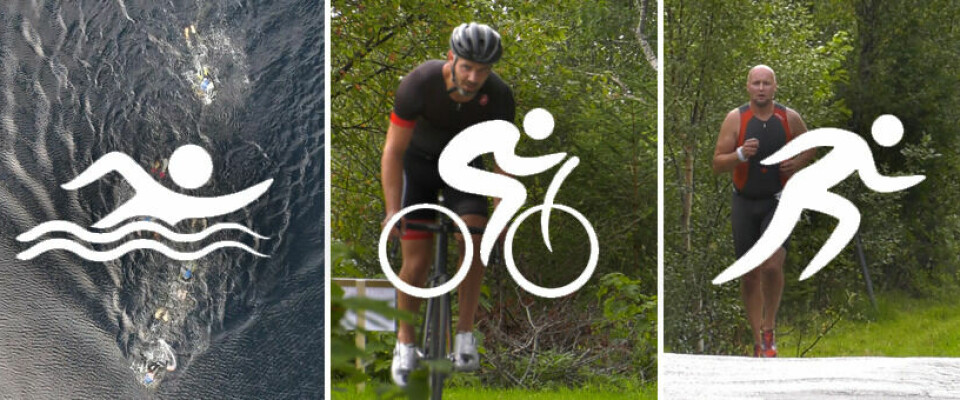 Foto/fotomontasje: Hareidlandet triatlon Foto/fotomontasje: Hareidlandet triatlon