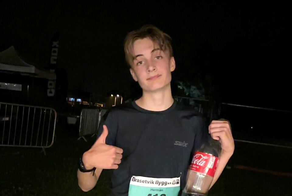 14-åringen Herman Unneland var en av 35 løpere som fullførte alle 12 rundene i Nærsnes Backyard Ultra. (Foto: privat) 14-åringen Herman Unneland var en av 35 løpere som fullførte alle 12 rundene i Nærsnes Backyard Ultra. (Foto: privat)