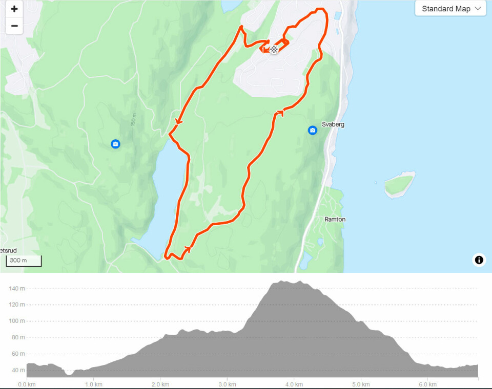 14 år gamle Herman Unneland løp 80,4 km i Nærsnes Backyard Ultra Naersnes-loype.jpg