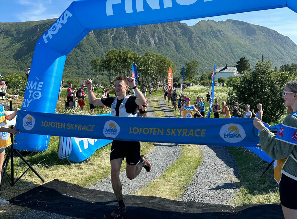 Eirik Solvang var raskeste mann på 32 kilometeren. (Foto: arrangøren) Eirik Solvang var raskeste mann på 32 kilometeren. (Foto: arrangøren)