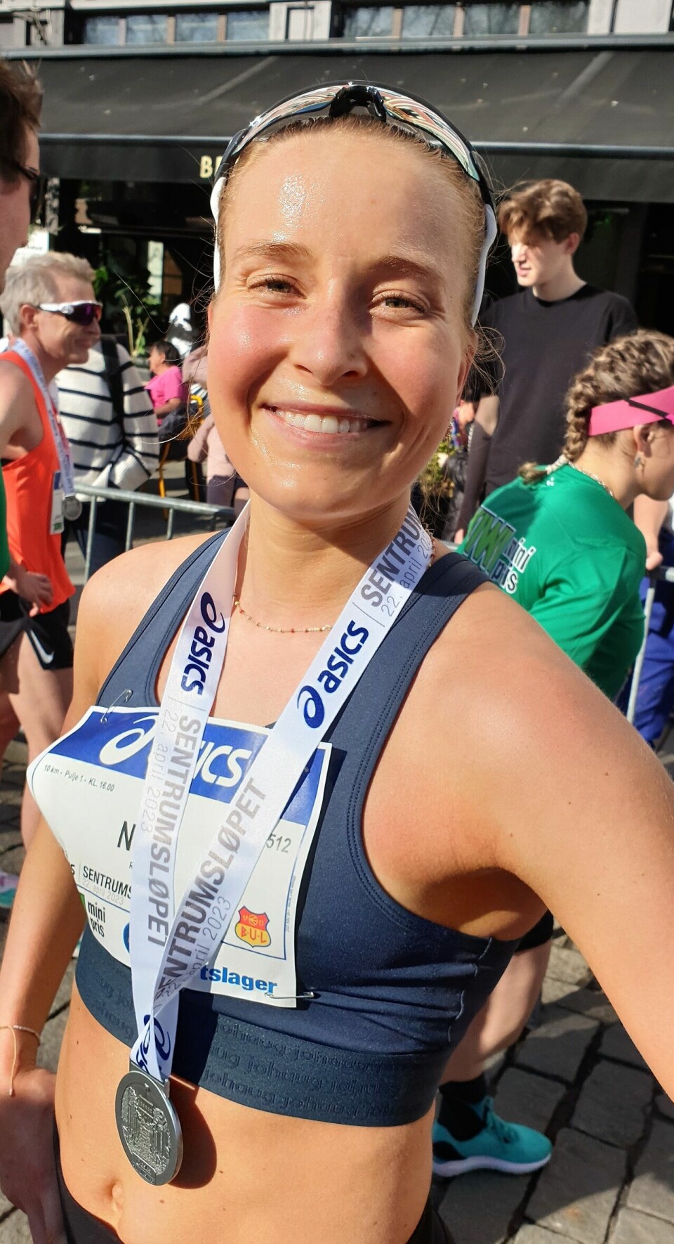 Maria Sagnes Wågan og Awet Kibrab suverene vinnere på 10 km i Sentrumsløpet Nora Andersen 3.plass.jpg