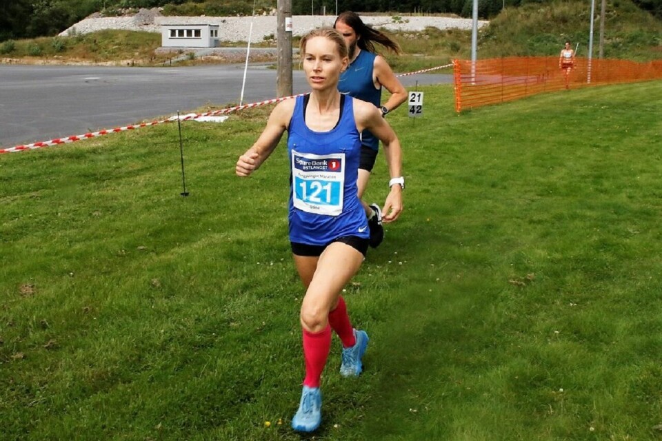 Sterke maratonjenter i 30-årsjubileet for Kongsvinger Maraton Stine Nordsveen.jpg