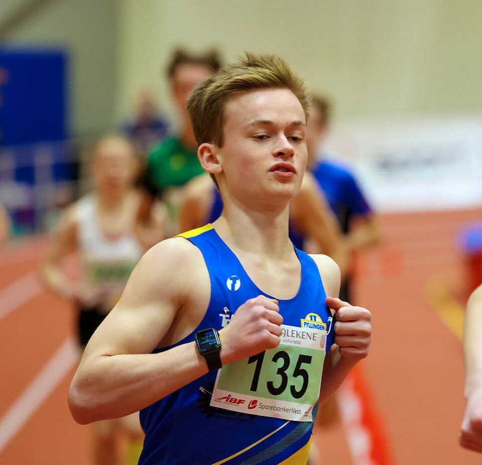 Bjørnar Sandnes Lillefosse vant duellen på 3000 meter i Nornalekene 1U9A6220.jpg