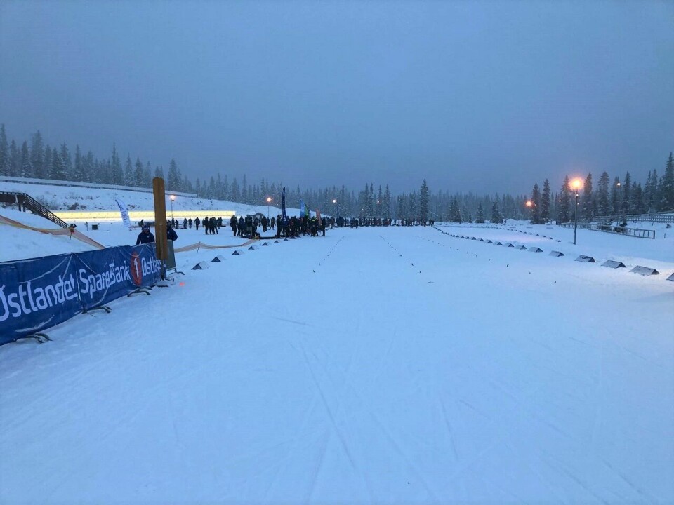 Oppløpet på langrennsarenaen ved Sjusjøen Skisenter på Natrudstilen. (Foto fra arrangørenes facebookside) Oppløpet på langrennsarenaen ved Sjusjøen Skisenter på Natrudstilen. (Foto fra arrangørenes facebookside)