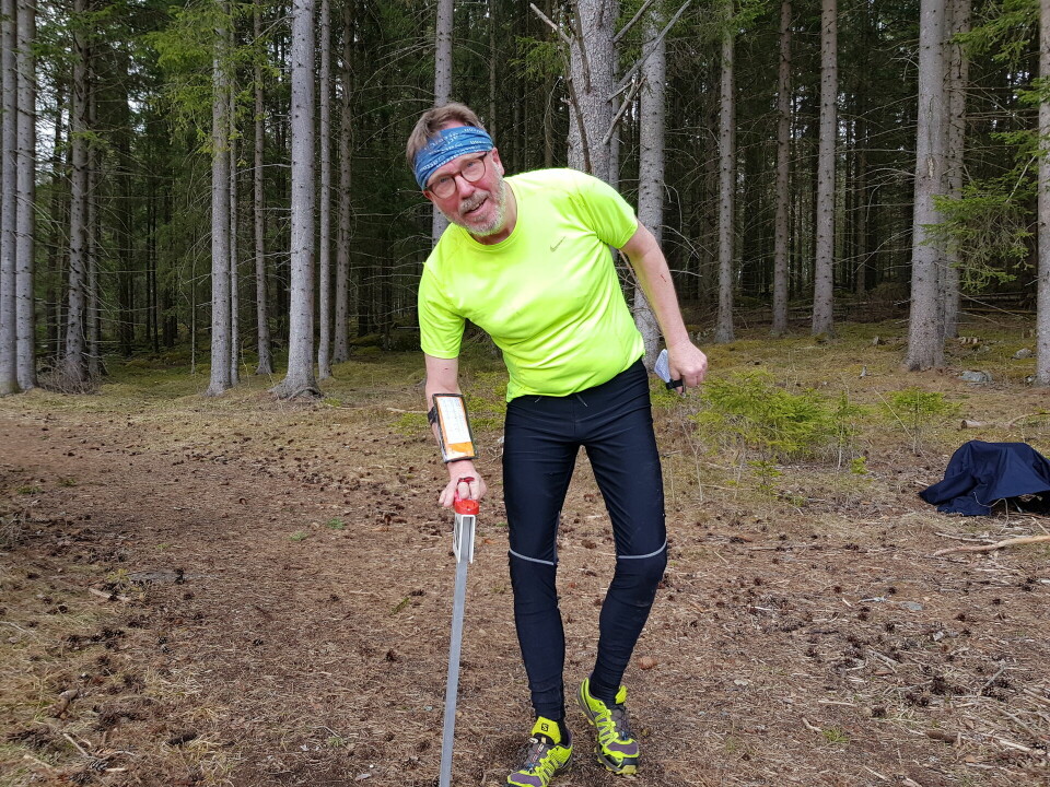Fin start på bedrifts-o-løpene i Innlandet Arvid Bratlie i mål.jpg
