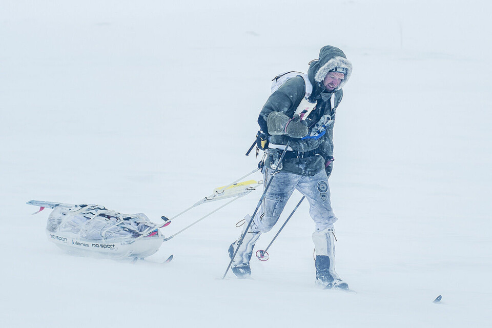 Det ble krevende forhold i den 10. utgaven av Åsnes Expedition Amundsen. (Foto: Kai-Otto Melau/Xtremeidfjord) Det ble krevende forhold i den 10. utgaven av Åsnes Expedition Amundsen. (Foto: Kai-Otto Melau/Xtremeidfjord)