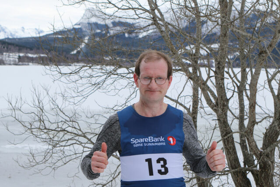 Are Uran, IL Havørn godt fornøyd med seier i dag på ganske glatt føre. Foto: Martin Hauge-Nilsen Are Uran, IL Havørn godt fornøyd med seier i dag på ganske glatt føre. Foto: Martin Hauge-Nilsen