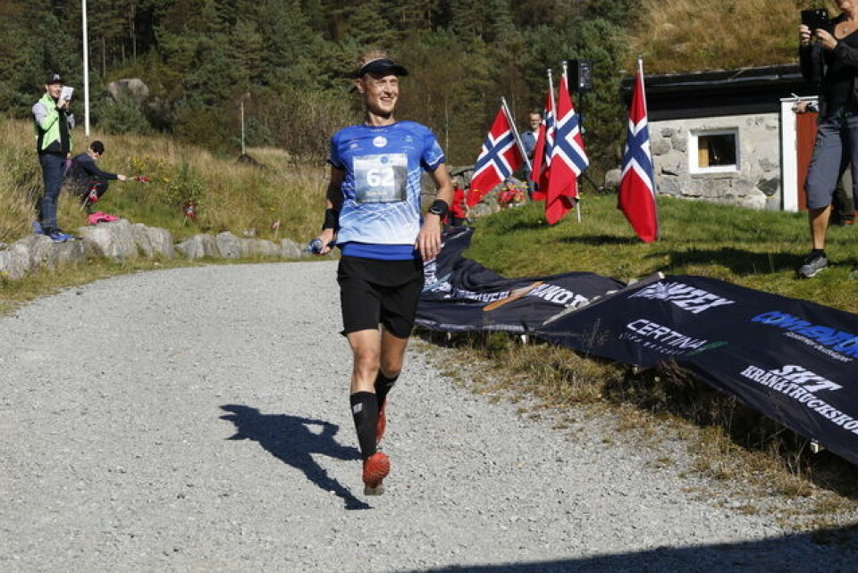 Tom Erik Halvorsen, suveren vinner med tiden 4.34.01. Tom Erik Halvorsen, suveren vinner med tiden 4.34.01.