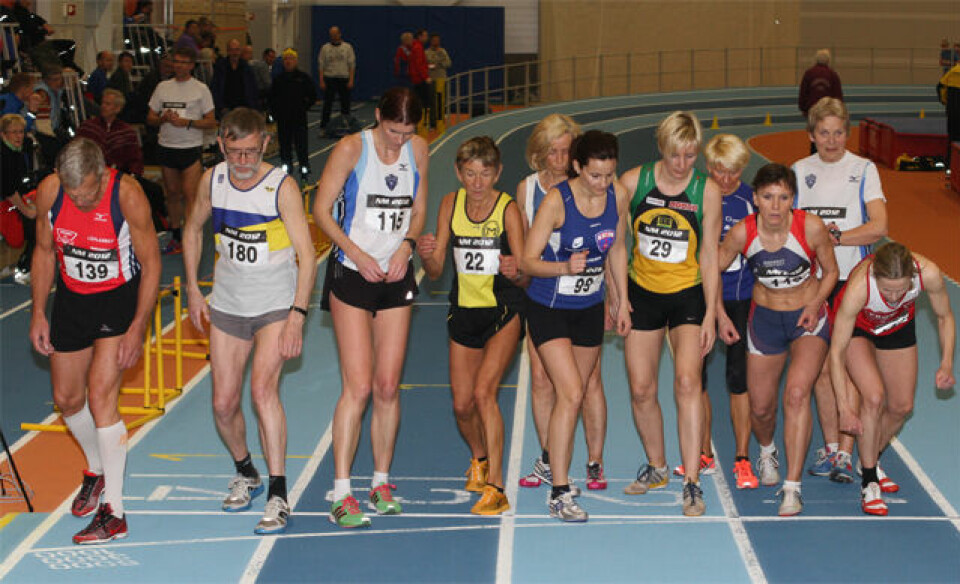 Gode tider på 800 m i veteran-NM