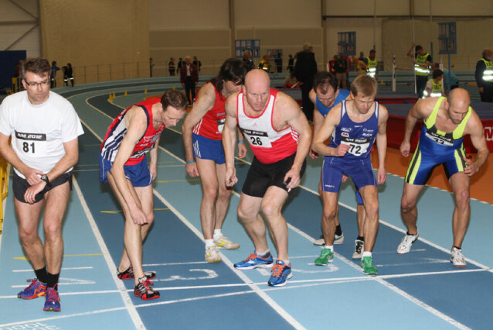 Gode tider på 800 m i veteran-NM