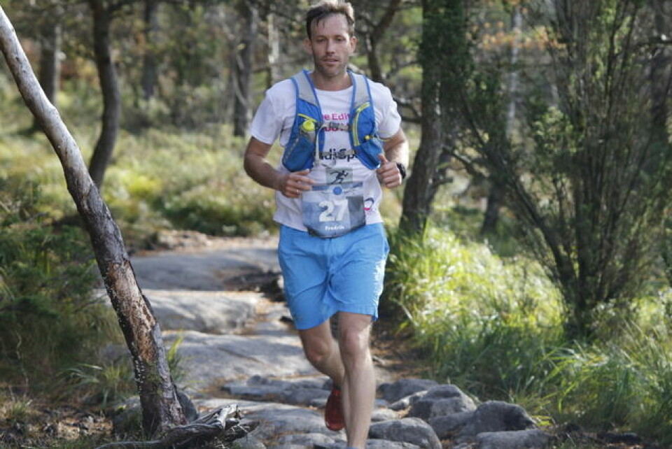 Mari Mauland og Tom E Halvorsen vant Preikestolen maraton Fredrik_Berge.jpg