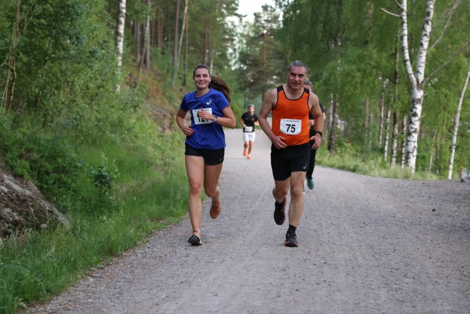 Sofie Agnes Corthay Berg og Alexandre Corthay var 2 av 88 som løp St. Hansgaloppen på St. Hansaften 2023. (Foto: Tom-Arild Hansen) Sofie Agnes Corthay Berg og Alexandre Corthay var 2 av 88 som løp St. Hansgaloppen på St. Hansaften 2023. (Foto: Tom-Arild Hansen)