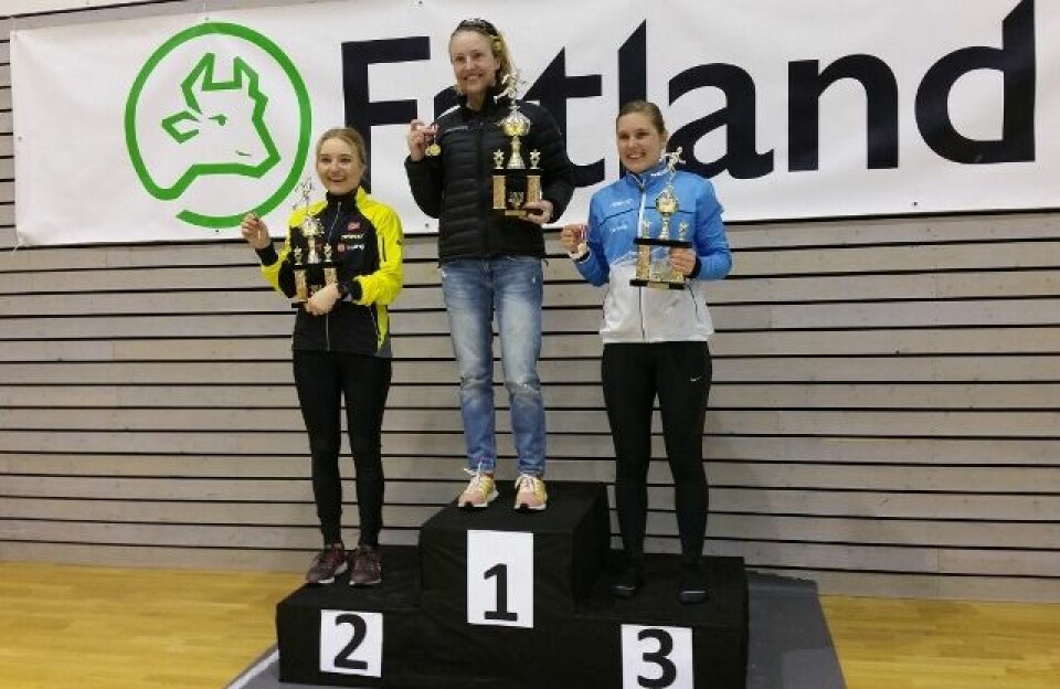 Bjørn Tore Taranger og Therese Falk vant NM 100 km kvinner-pallen_100km (640x416).jpg