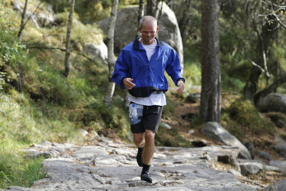 Mari Mauland og Tom E Halvorsen vant Preikestolen maraton Bo_Hoejmark.jpg