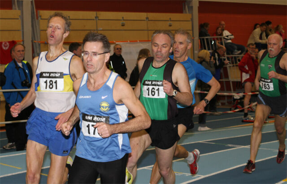 Gode tider på 800 m i veteran-NM