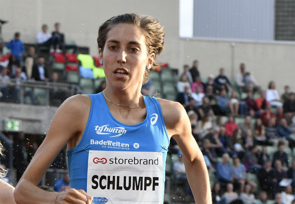 Fabienne Schlumpf har en lang banekarriere bak seg. Nå er hun blitt 29 år og satser for fullt på maraton. (Arkivfoto: Bjørn Johannessen) Fabienne Schlumpf har en lang banekarriere bak seg. Nå er hun blitt 29 år og satser for fullt på maraton. (Arkivfoto: Bjørn Johannessen)