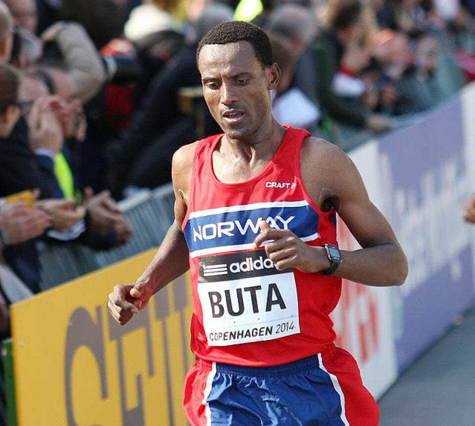 Urige Buta, her fra VM på halvmaraton i København 2014, vant lørdag Haugesund halvmaraton på 1.07.06 (Foto: Kjell Vigestad) Urige Buta, her fra VM på halvmaraton i København 2014, vant lørdag Haugesund halvmaraton på 1.07.06 (Foto: Kjell Vigestad)