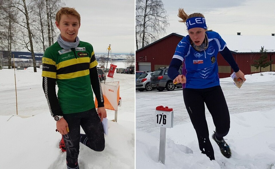 Vinnere av lang løype på 5,5 km: Eirik Langedal Breivik og Audhild Bakken Rognstad. (Foto: Stein Arne Negård) Vinnere av lang løype på 5,5 km: Eirik Langedal Breivik og Audhild Bakken Rognstad. (Foto: Stein Arne Negård)