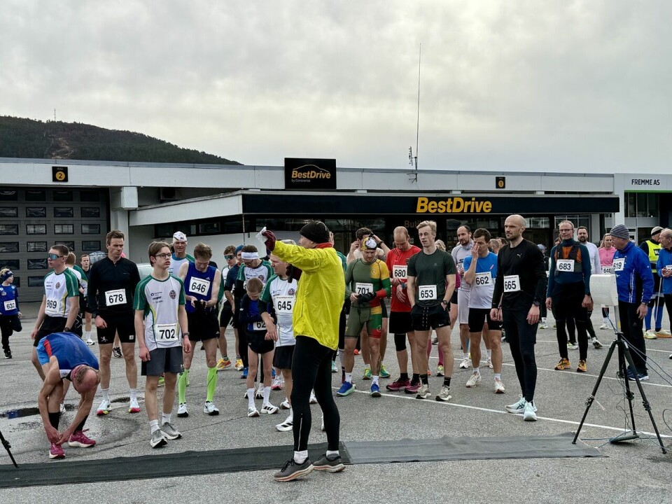 87 løpere fullførte det siste løpet i Ålesund Vinterkarusell Foer_start